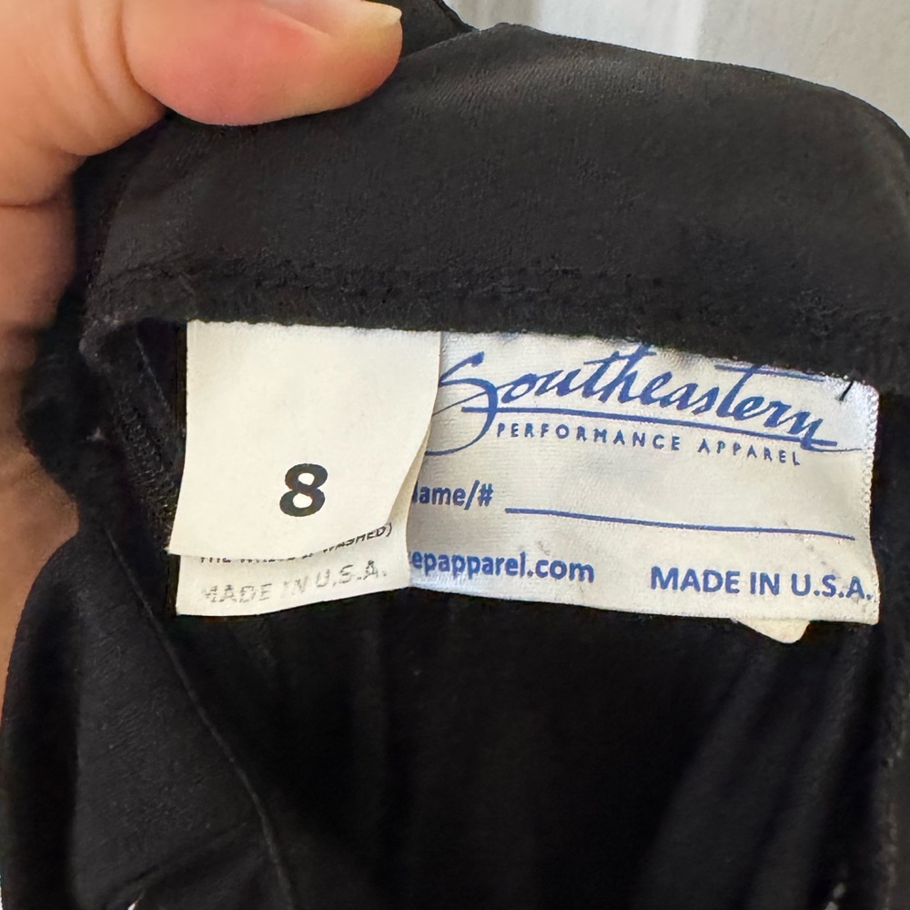 Vintage Southeastern Apparel Dress Black/White Arietta Gown Size 8 0515 - Picture 4 of 5